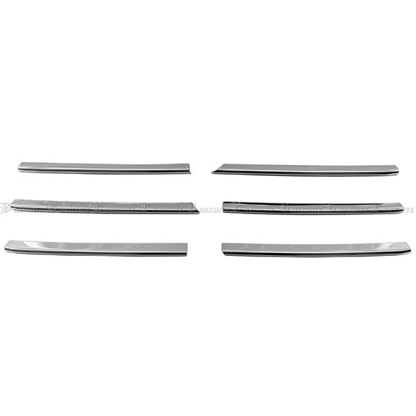 ハスラー MR92S MR52S 超鏡面 ステンレス メッキ グリル モール 6PC