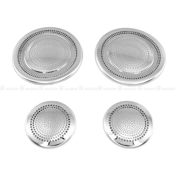 N-BOXカスタム JF3 超鏡面 ステンレス メッキ ツイーター カバー 4PC