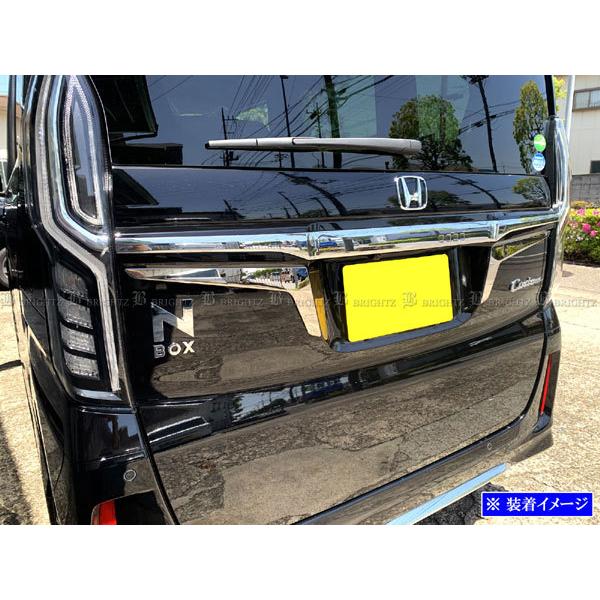 にエヌメリーと專用 N-BOXカスタム JF3 JF4 後期 超鏡面 ステンレス メッキ リア