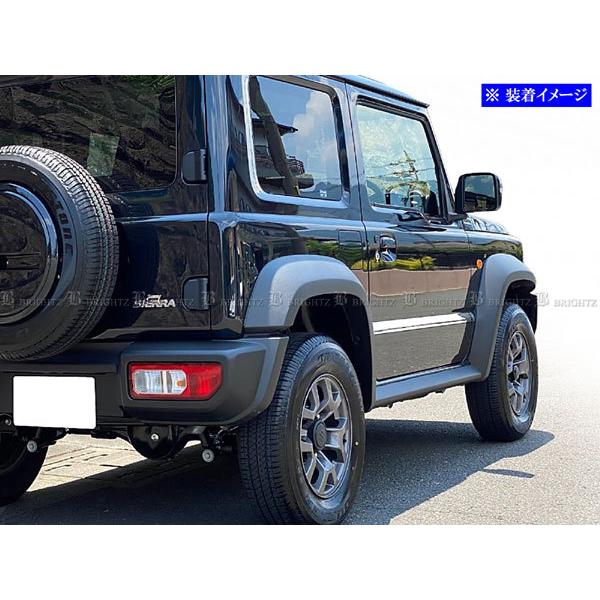 ジムニーシエラ JB74W 超鏡面 ステンレス メッキ サイド ドア