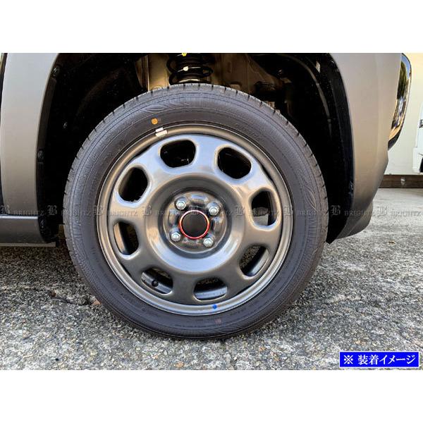 アツシ ホイールキャップ アルト HA37S HA97S ステンレス センター ホイール キャップ リング