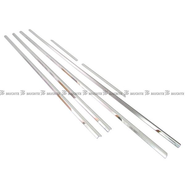 プリウス ZVW30 超鏡面 ステンレス メッキ ウィンドウ モール 6PC
