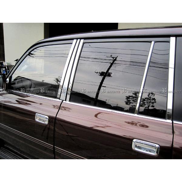 ランクル 80 FJ80G FZJ80G 超鏡面 ステンレス メッキ ピラー パネル