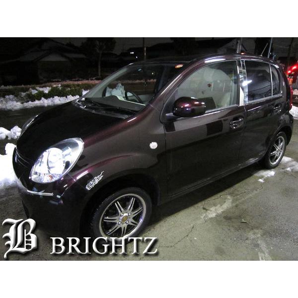 パッソ KGC30系 超鏡面 ステンレス メッキ ピラー パネル バイザー無用