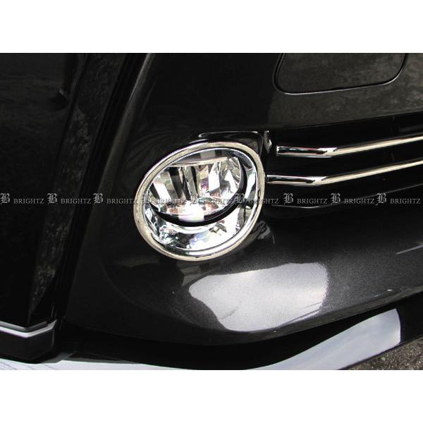 プリウスα ZVW40W ZVW41W 後期 メッキ フォグ ライト ランプ