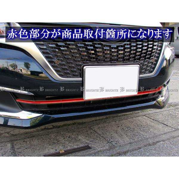 プレミオ NZT260 ZRT260 後期 ステンレス フロント バンパー モール 