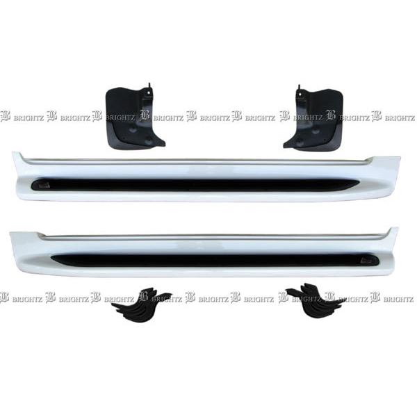 ランクル 200 202 サイド ステップ 後期ルック パールホワイト D URJ202W UZJ200W ドアステップ スカッフプレート SID−GUA−010