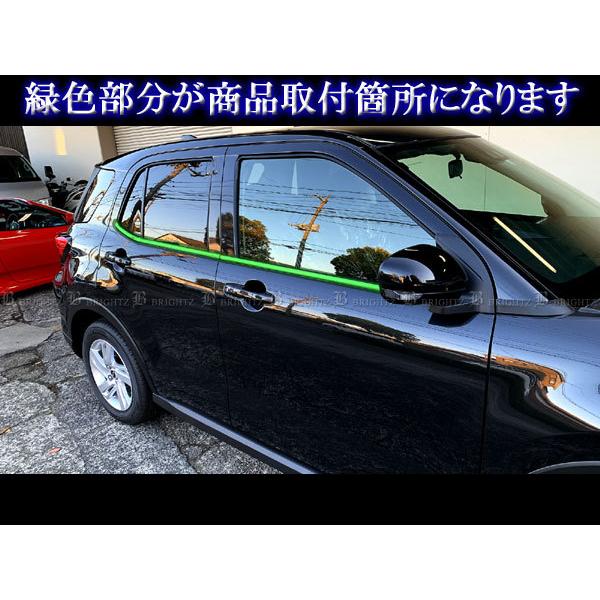 【新品未使用】トヨタ ライズ A200A A210A ステンレス ドアモール ウェザーストリップカバー モールカバー アクセサリー エアロパーツ メッキパーツ カスタム カー用品　ler8k ライズ A200A A210A 超鏡面 ステンレス メッキ ウィンドウ モール 6PC