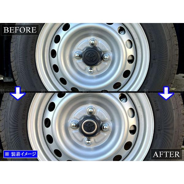 プロボックス NSP160V ステンレス センター ホイール キャップ リング