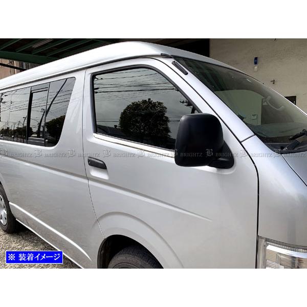 ハイエース 200 4型 5型 6型 7型 超鏡面 ステンレス メッキ ウィンドウ