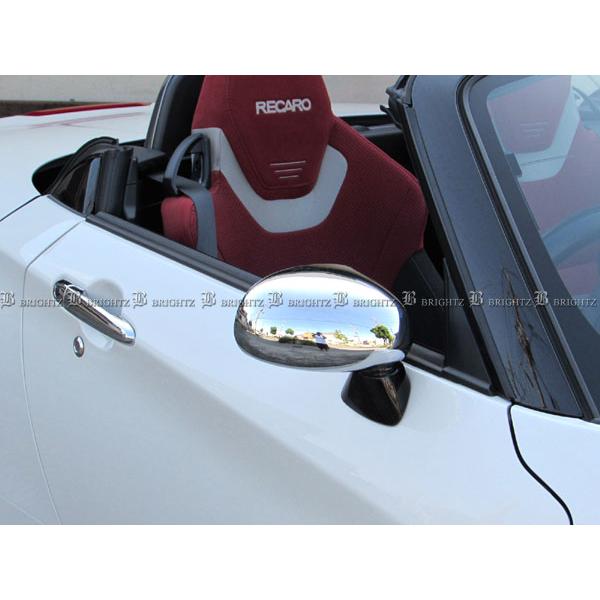 コペン L880K メッキ サイド ドア ミラー カバー ガーニッシュ ベゼル