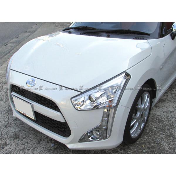 コペン LA400K メッキ フォグ ライト ランプ カバー FOG−COV−225