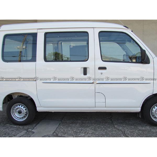 ハイゼットカーゴ S321V S331V メッキ サイド ドア モール
