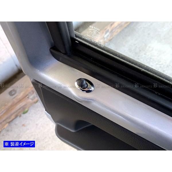 ハイゼットトラック S200P S210P 超鏡面 ステンレス メッキ ドア