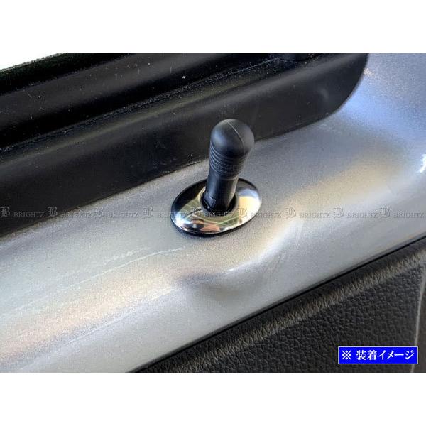 ハイゼットカーゴ S321V S331V 超鏡面 ステンレス メッキ ドア ロック