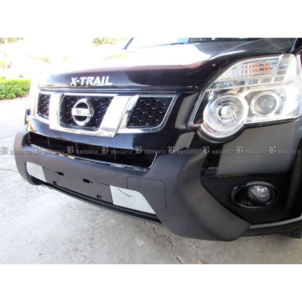 エクストレイル T31 NT31 後期 フロント バンパー ガード ブラック BUM