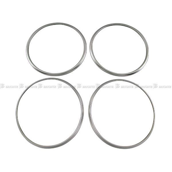 キックス P15 ステンレス スピーカー リング 4PC サテンシルバー