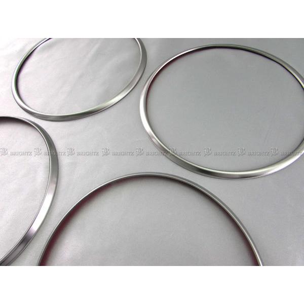 キックス P15 ステンレス スピーカー リング 4PC サテンシルバー