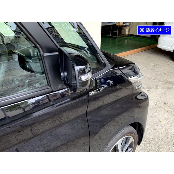ルークス B40 B44A B45A ステンレス フェンダー ガーニッシュ 黒