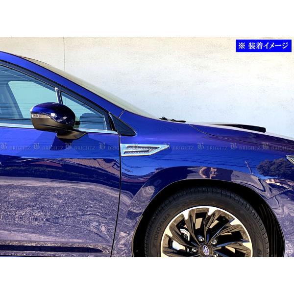 WRX S4 VBH メッキ フェンダー ガーニッシュ カーボン調 カバー パネル