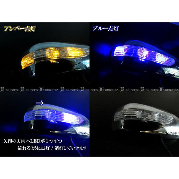 カローラフィールダー 140 NZE141G LED メッキ サイド ドア ミラー