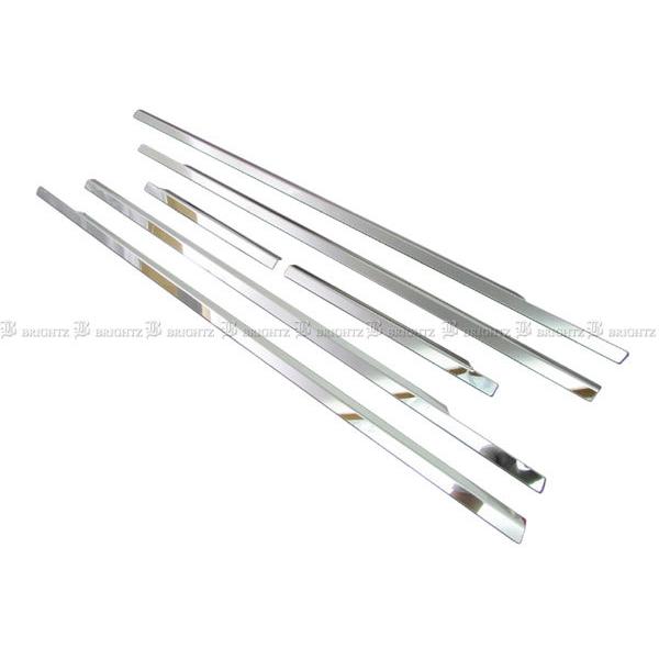 アイシス M10 超鏡面 ステンレス メッキ ウィンドウ モール 6PC