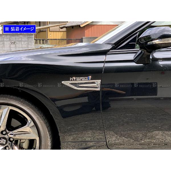 クラウンハイブリッド 220 AZSH20 AZSH21 メッキ フェンダー ガーニッシュ カーボン調 カバー パネル プレート サイド AIR−LOU−006 | 