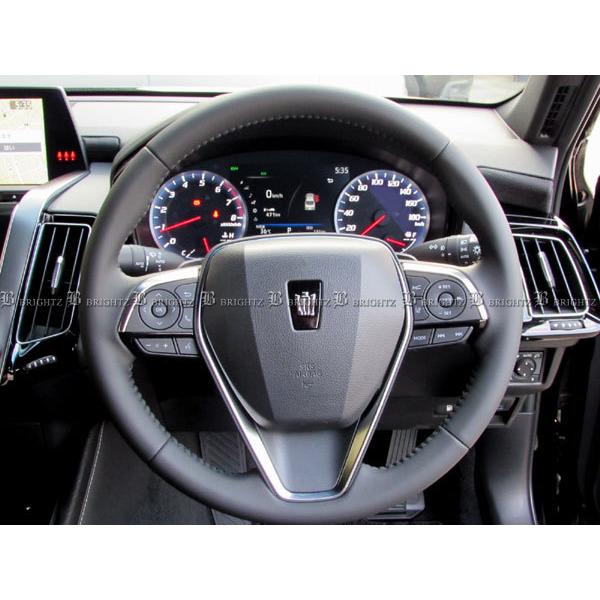 クラウンハイブリッド 220 GWS224 ステンレス ステアリング スイッチ