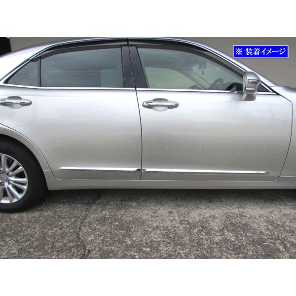 クラウン ARS210 GRS210 メッキ サイド ドア モール ガーニッシュ