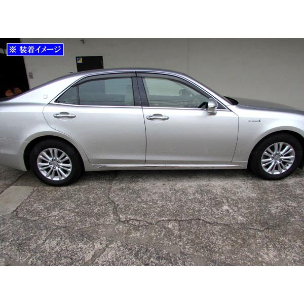 クラウンハイブリッド AWS210 前期 メッキ ロッカー モール