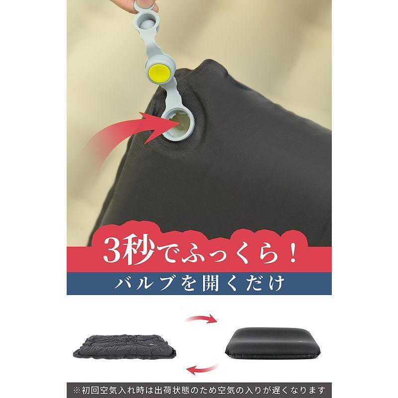 Hikenture キャンプ 枕 19倍高反発ウレタン インフレーターピロー 人間工学デザイン キャンプ枕 超軽量 アウトドア 枕 携帯枕｜brilliant-mooon｜05