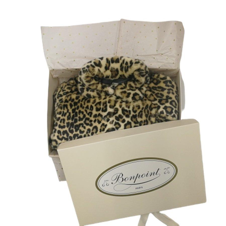 Bonpoint ボンポワン アニマル柄 レオパードコート ファーコート  