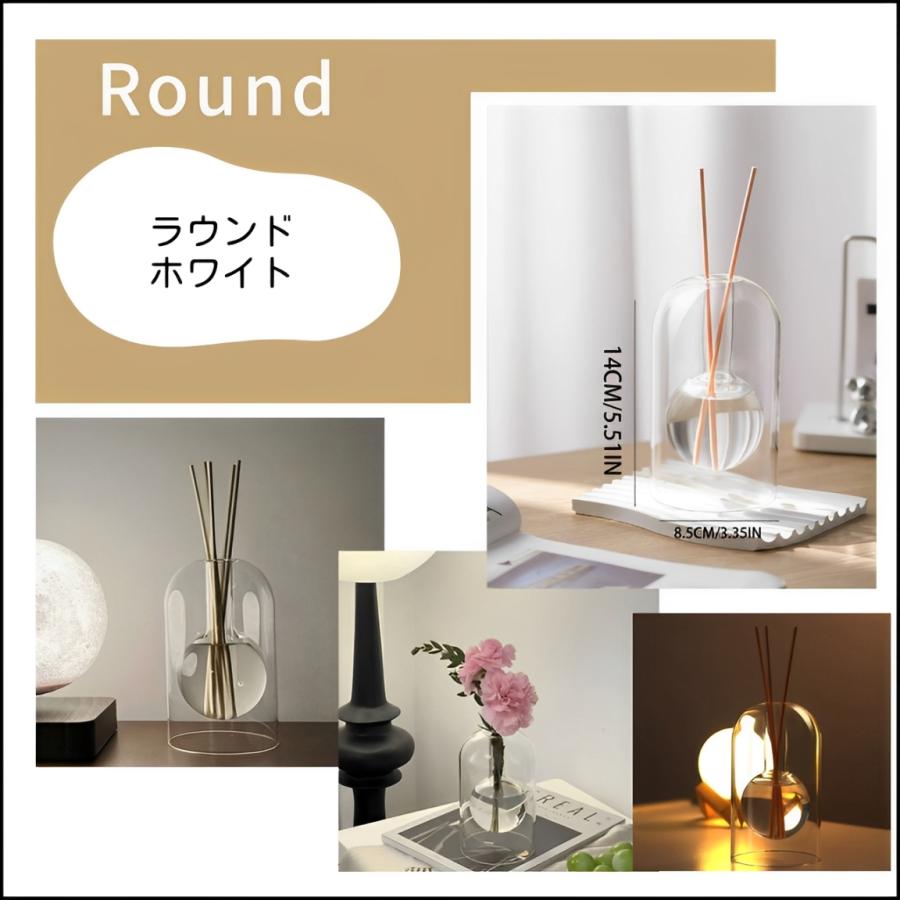 ディフューザー ルームフレグランス 容器 のみ ディフューザーボトル 詰め替えボトル ガラス アロマディフューザー リードディフューザー アロマ 選べる 3種類 |  | 07