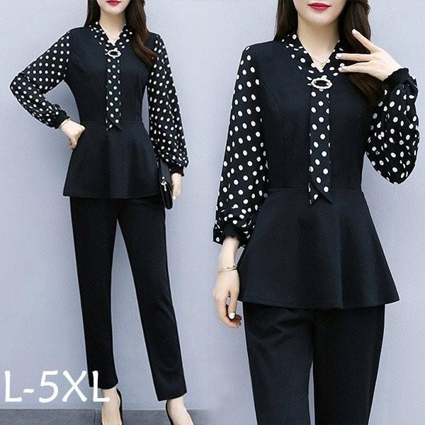 セットアップ レディース 春秋 2点セット 長袖 オシャレスーツ レディース おしゃれ 大きいサイズ 着痩せ 通勤 Ol 秋服 新作 30代 40代 50代 L 5xl Ovssqz3ptn Godawaripowerispat Com
