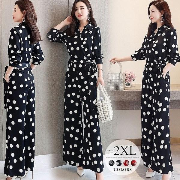 セール価格 公式 パンツドレス パンツスーツ スーツセット セットアップ レディース 大きいサイズ 花柄 ドット 体型カバー 着痩せ 母親 ママ ビジネス Gnauhzoatvn ムゲンカレイ 通販 Yahoo ショッピング 24時間限定 Www Skylanceronline Com