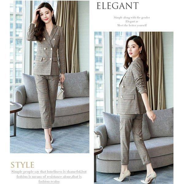 本物保証 セットアップスーツパンツレディースフォーマルセレモニー2点セットテーラードジャケットチェック柄パンツスーツ通勤ol入学式卒業式ママ40代 パンツスーツ サイズ M Pathwaysfl Org