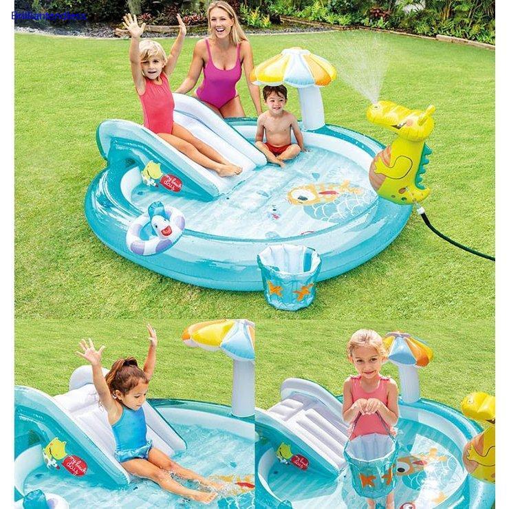 最高の プール 家庭用 滑り台 ビニールプール ファミリープール 子供用 プール 大型 水遊び 大きいプール Pvc素材 暑さ対策 厚く 漏れ防止 自宅 屋外用 お庭 100 の保証 Iniciatupyme Cl