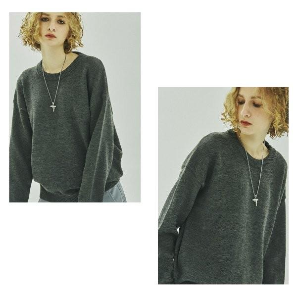 ニット セーター メンズ レディース インナー プルオーバー Uネック 長袖 無地 M L Xl 2xl 男女兼用 カジュアル シンプル 春服 秋服 冬服 15秋冬新作