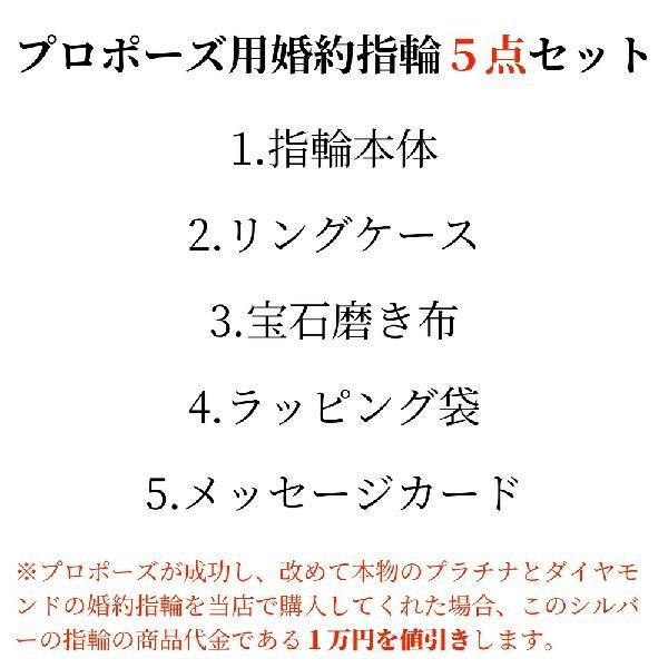 プロポーズリング １万円 婚約指輪 １カラット 告白用 サプライズ用 エンゲージリング ブライダルジュエリー シルバー キュービックジルコニア｜brilliantjewelry｜05