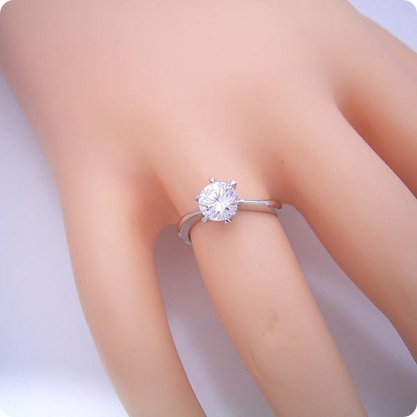 婚約指輪 1カラット ダイヤモンド エンゲージリング プラチナ 婚約指輪 1カラット ダイヤモンド エンゲージリング プラチナ