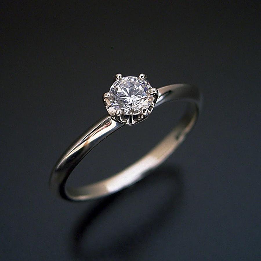 婚約指輪ダイヤモンドエンゲージリングプラチナティファニー０.３カラット 受注生産品どの指輪のデザインとも違う、６本爪ティファニーセッティングタイプの  :be37-d-vvs1-excellent-hq:ブリリアントジュエリー ヤフー店 - 通販 - Yahoo!ショッピング