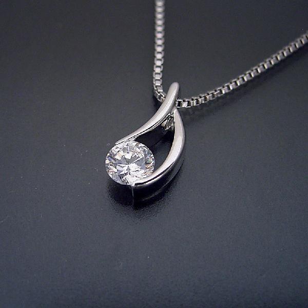 プレゼント用ペンダントネックレス 告白用 サプライズ用 １万円 婚約ペンダントネックレス 一万円 エンゲージペンダントネックレス 一粒 シルバー Ep11 03 Sv ブリリアントジュエリー ヤフー店 通販 Yahoo ショッピング