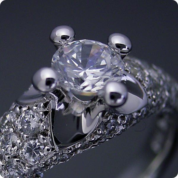 婚約指輪エンゲージリングブルガリ一粒０.３カラットダイヤモンドブライダルジュエリープラチナ結婚指輪マリッジリング柔らかい印象の可愛い婚約指輪標準仕｜brilliantjewelry｜03