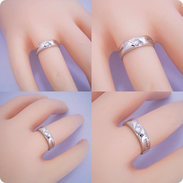 婚約指輪エンゲージリング０.３ｃｔ一粒０.３カラットダイヤモンドブライダルジュエリープラチナ結婚指輪マリッジリング適度にスタイリッシュなデザインの