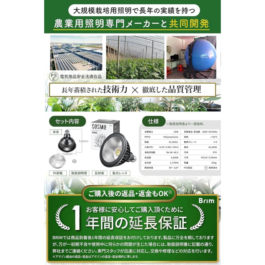 グリーンアドバイザー推薦】BRIM(ブリム) COSMO BK (22W) 暖色系