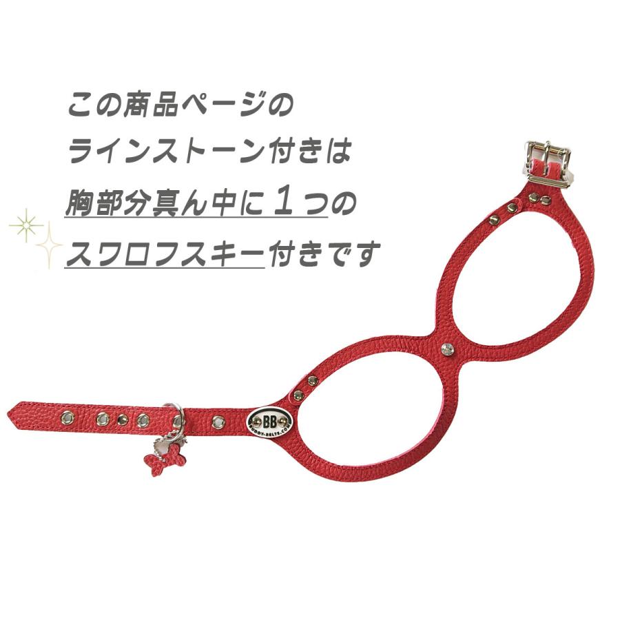 【在庫限り】2.5号　ストーン（センター1個）付き プレミアム　BUDDY BELTS（バディーベルト）　ハーネス　BuddyBelt 正規直輸入販売店だから安心 brindle｜brindle-k｜03