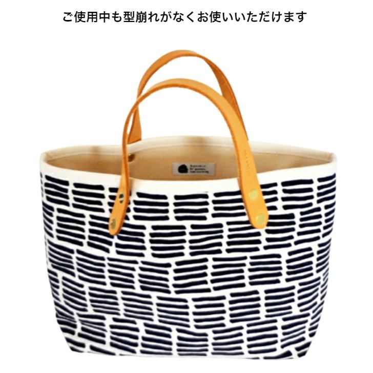 トートバッグ レディース 手提げバッグ 日本製 小さめ 総裏地 撥水加工 倉敷帆布 キャンバス ネイビー  グレー ボーダー 持ち手ヌメ革プレゼント | 倉敷帆布 | 13