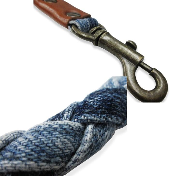 犬のリード デニムリード 小型犬 デニム 丸編み リード 犬用リード 犬のリード 岡山デニム 直径１cm おしゃれ 可愛い プレゼント 誕生日  araiyan |  | 06