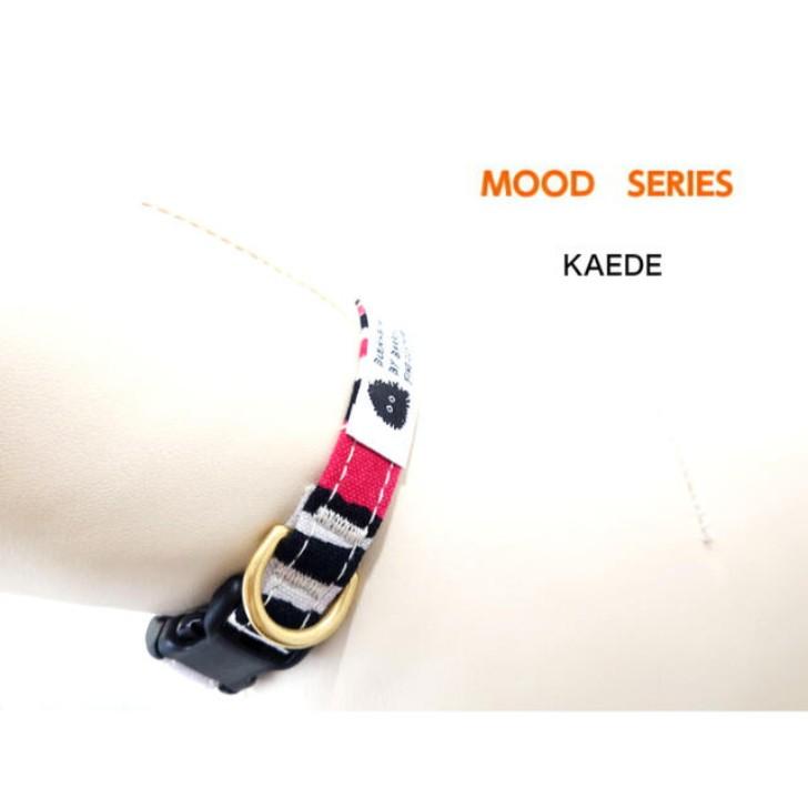 首輪 小型犬 M MOOD 肌に優しいコットン100％ 倉敷製帆布 かわいい おしゃれ 安心 安全  京都手捺染 日本製 プレゼント 誕生日 犬 |  | 05