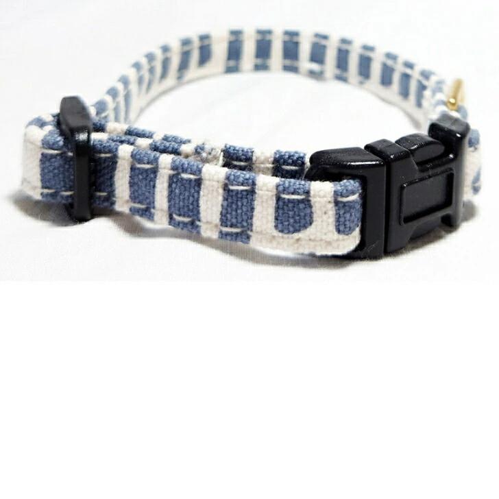 首輪 小型犬 超小型犬 S ストライプ 倉敷製帆布 ネイビー グレー ピンク 丈夫 おしゃれ かわいい 日本製 高品質 プレゼント 誕生日 |  | 06